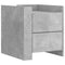 vidaXL Bedside Cabinet Concrete Grey 45x50x50 cm Engineered Wood