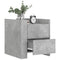 vidaXL Bedside Cabinet Concrete Grey 45x50x50 cm Engineered Wood