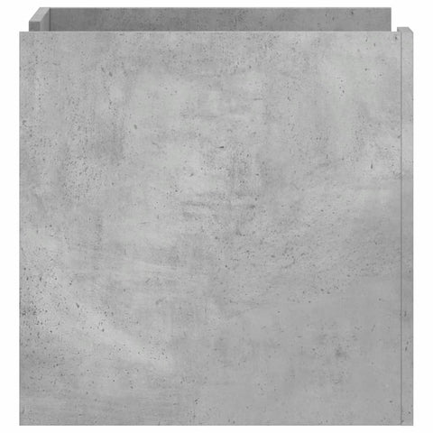 vidaXL Bedside Cabinet Concrete Grey 45x50x50 cm Engineered Wood