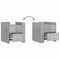vidaXL Bedside Cabinet Concrete Grey 45x50x50 cm Engineered Wood