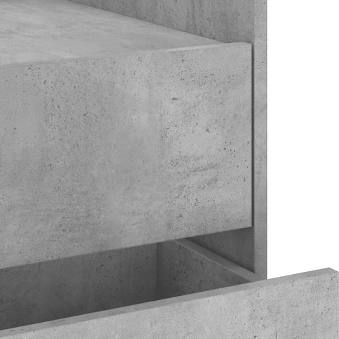 vidaXL Bedside Cabinet Concrete Grey 45x50x50 cm Engineered Wood