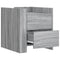 vidaXL Bedside Cabinet Grey Sonoma 45x50x50 cm Engineered Wood