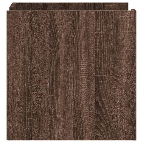 vidaXL Bedside Cabinet Brown Oak 45x50x50 cm Engineered Wood