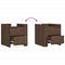 vidaXL Bedside Cabinet Brown Oak 45x50x50 cm Engineered Wood