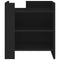 vidaXL Bedside Cabinet Black 45x50x50 cm Engineered Wood