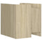 vidaXL Bedside Cabinet Sonoma Oak 45x50x50 cm Engineered Wood
