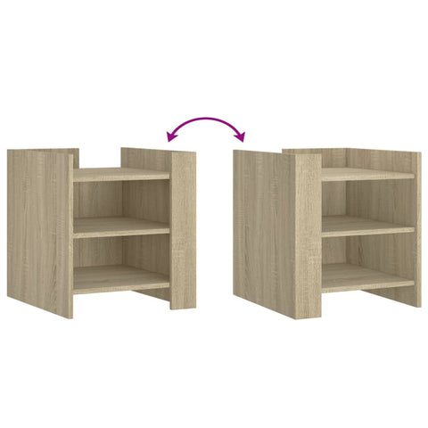 vidaXL Bedside Cabinet Sonoma Oak 45x50x50 cm Engineered Wood