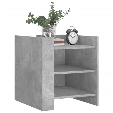 vidaXL Bedside Cabinet Concrete Grey 45x50x50 cm Engineered Wood