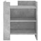 vidaXL Bedside Cabinet Concrete Grey 45x50x50 cm Engineered Wood