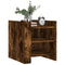 vidaXL Bedside Cabinet Smoked Oak 45x50x50 cm Engineered Wood