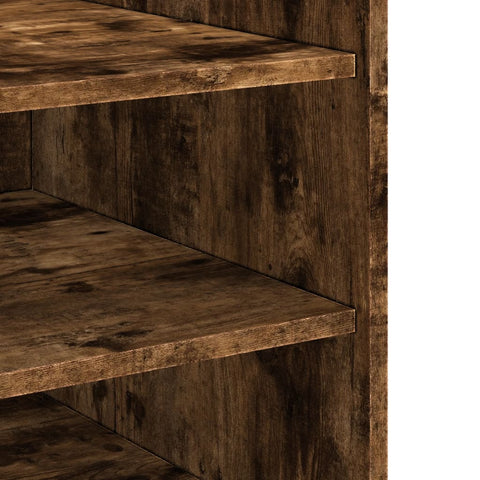 vidaXL Bedside Cabinet Smoked Oak 45x50x50 cm Engineered Wood