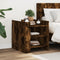 vidaXL Bedside Cabinet Smoked Oak 45x50x50 cm Engineered Wood