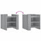 vidaXL Bedside Cabinet Grey Sonoma 45x50x50 cm Engineered Wood