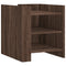 vidaXL Bedside Cabinet Brown Oak 45x50x50 cm Engineered Wood