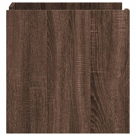 vidaXL Bedside Cabinet Brown Oak 45x50x50 cm Engineered Wood