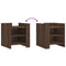 vidaXL Bedside Cabinet Brown Oak 45x50x50 cm Engineered Wood
