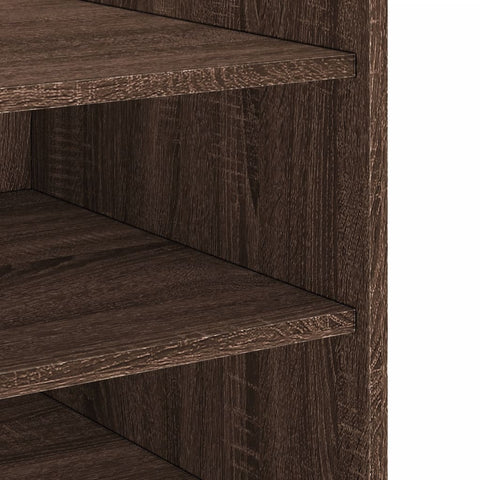 vidaXL Bedside Cabinet Brown Oak 45x50x50 cm Engineered Wood