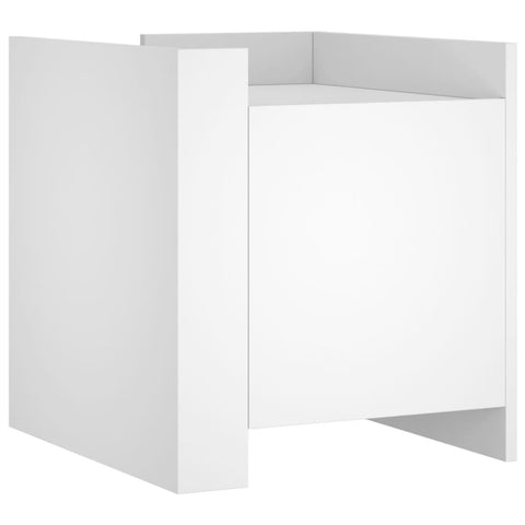 vidaXL Bedside Cabinet White 45x50x50 cm Engineered Wood