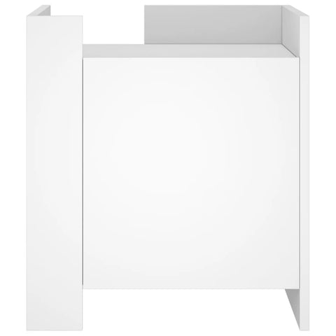 vidaXL Bedside Cabinet White 45x50x50 cm Engineered Wood