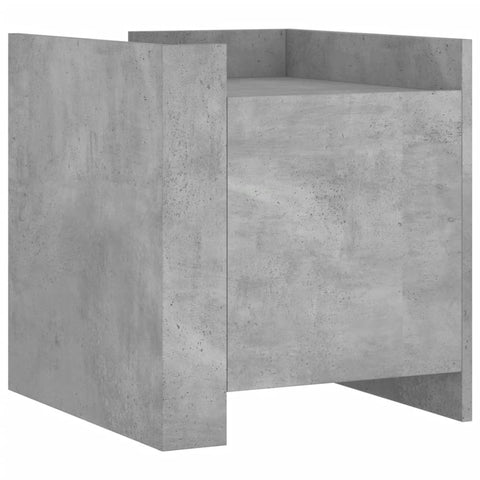 vidaXL Bedside Cabinet Concrete Grey 45x50x50 cm Engineered Wood
