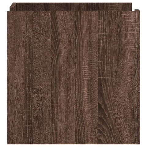 vidaXL Bedside Cabinet Brown Oak 45x50x50 cm Engineered Wood