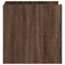 vidaXL Bedside Cabinet Brown Oak 45x50x50 cm Engineered Wood