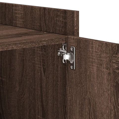 vidaXL Bedside Cabinet Brown Oak 45x50x50 cm Engineered Wood