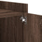 vidaXL Bedside Cabinet Brown Oak 45x50x50 cm Engineered Wood