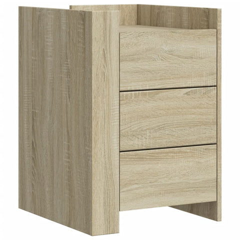 vidaXL Bedside Cabinet Sonoma Oak 45x50x65 cm Engineered Wood