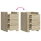vidaXL Bedside Cabinet Sonoma Oak 45x50x65 cm Engineered Wood