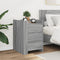 vidaXL Bedside Cabinet Grey Sonoma 45x50x65 cm Engineered Wood