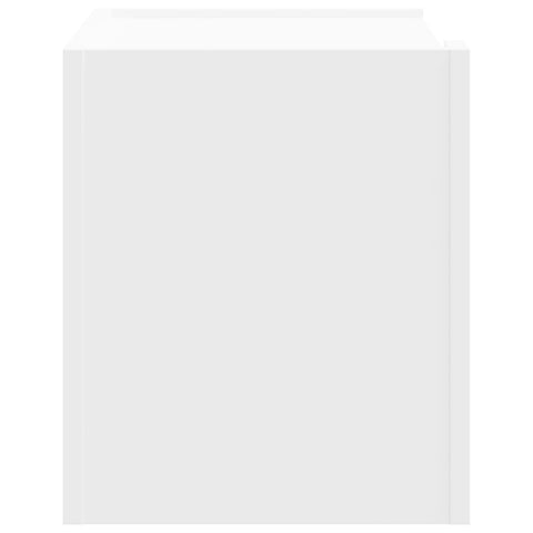 vidaXL Wall-mounted Bedside Cabinet White 45x30x35 cm
