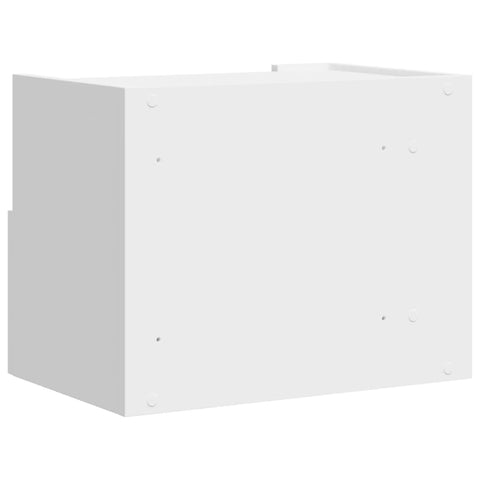 vidaXL Wall-mounted Bedside Cabinet White 45x30x35 cm
