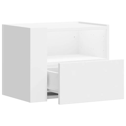 vidaXL Wall-mounted Bedside Cabinet White 45x30x35 cm