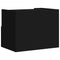vidaXL Wall-mounted Bedside Cabinet Black 45x30x35 cm