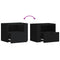 vidaXL Wall-mounted Bedside Cabinet Black 45x30x35 cm