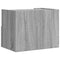 vidaXL Wall-mounted Bedside Cabinet Grey Sonoma 45x30x35 cm