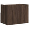 vidaXL Wall-mounted Bedside Cabinets 2 pcs Brown Oak 45x30x35 cm