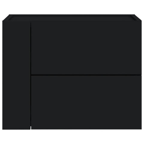 vidaXL Wall-mounted Bedside Cabinet Black 45x30x35 cm