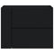 vidaXL Wall-mounted Bedside Cabinet Black 45x30x35 cm