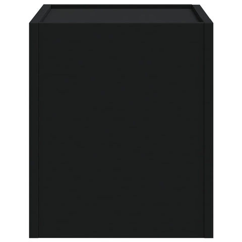 vidaXL Wall-mounted Bedside Cabinet Black 45x30x35 cm