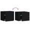 vidaXL Wall-mounted Bedside Cabinet Black 45x30x35 cm
