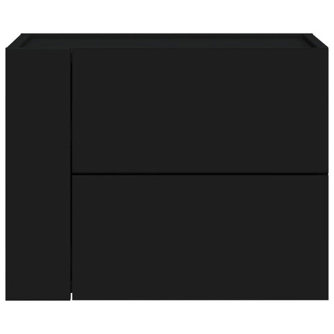 vidaXL Wall-mounted Bedside Cabinets 2 pcs Black 45x30x35 cm