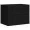 vidaXL Wall-mounted Bedside Cabinets 2 pcs Black 45x30x35 cm