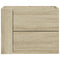 vidaXL Wall-mounted Bedside Cabinet Sonoma Oak 45x30x35 cm
