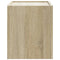 vidaXL Wall-mounted Bedside Cabinet Sonoma Oak 45x30x35 cm