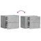 vidaXL Wall-mounted Bedside Cabinets 2 pcs Concrete Grey 45x30x35 cm