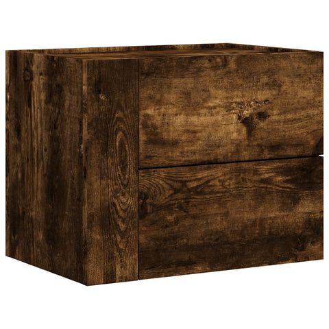 vidaXL Wall-mounted Bedside Cabinet Smoked Oak 45x30x35 cm