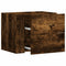 vidaXL Wall-mounted Bedside Cabinet Smoked Oak 45x30x35 cm