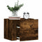 vidaXL Wall-mounted Bedside Cabinet Smoked Oak 45x30x35 cm
